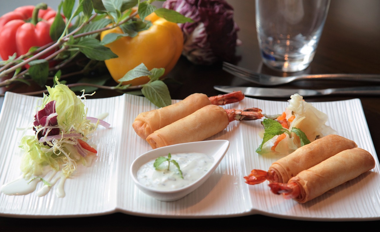 Spring Roll Recipe: Thin Pastry Wraps Filled with Vegetables from Asian Cuisine