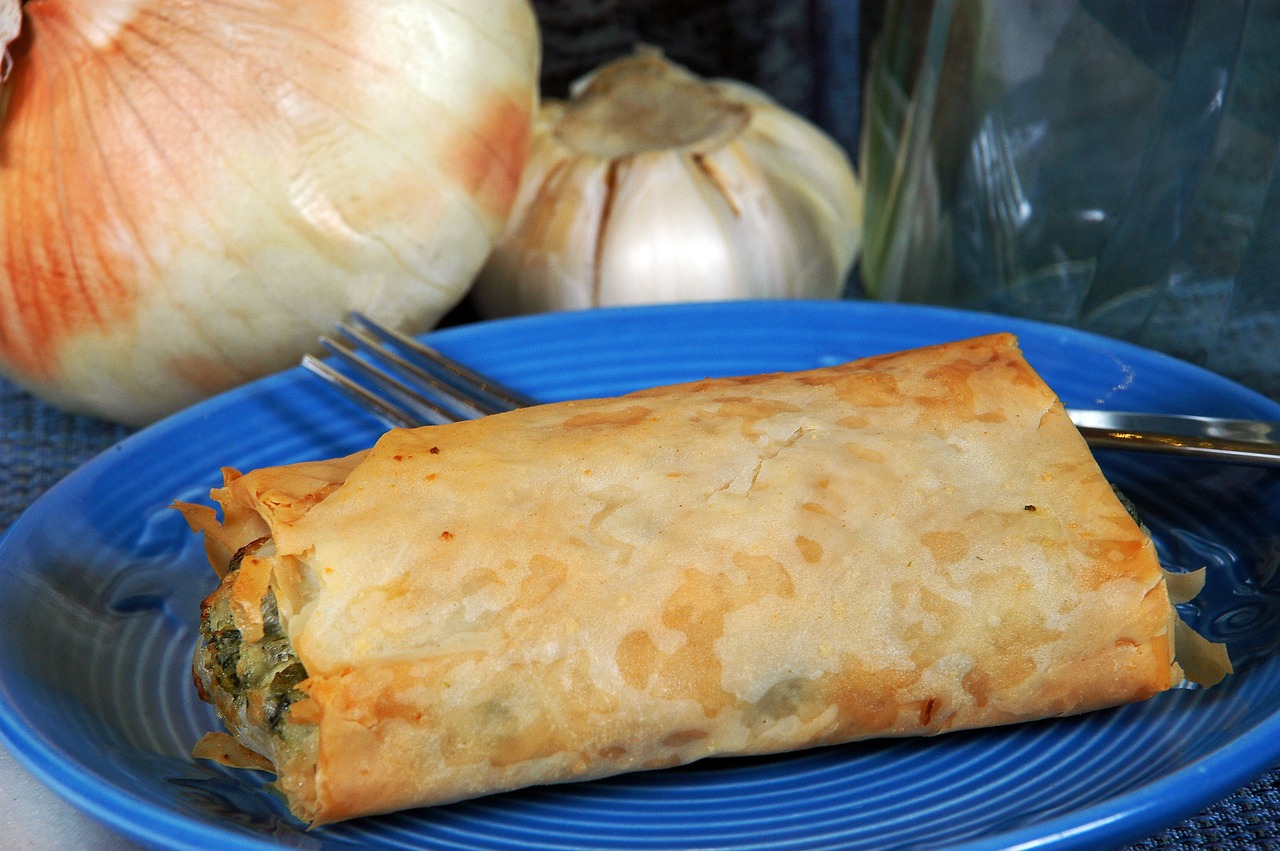 Serving and Enjoying Spanakopita