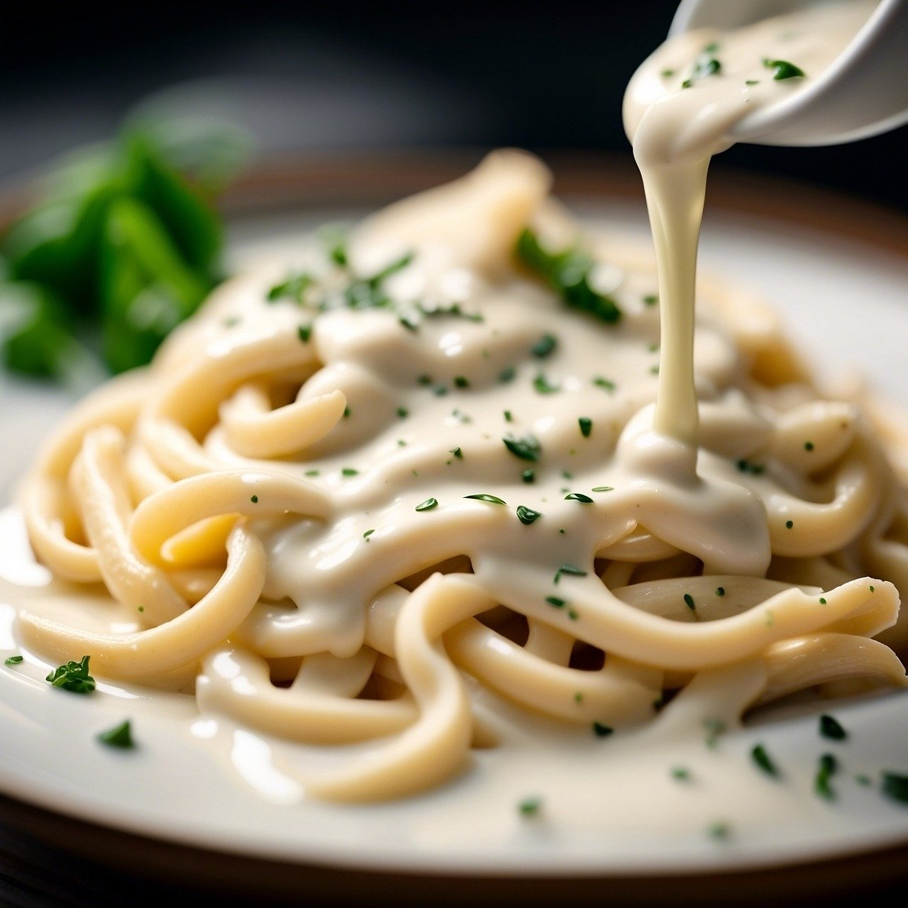 Fettuccine Alfredo : Crème et Parmesan pour une Texture Onctueuse