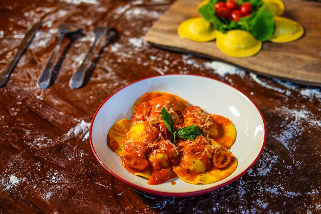 Ravioli formen und kochen