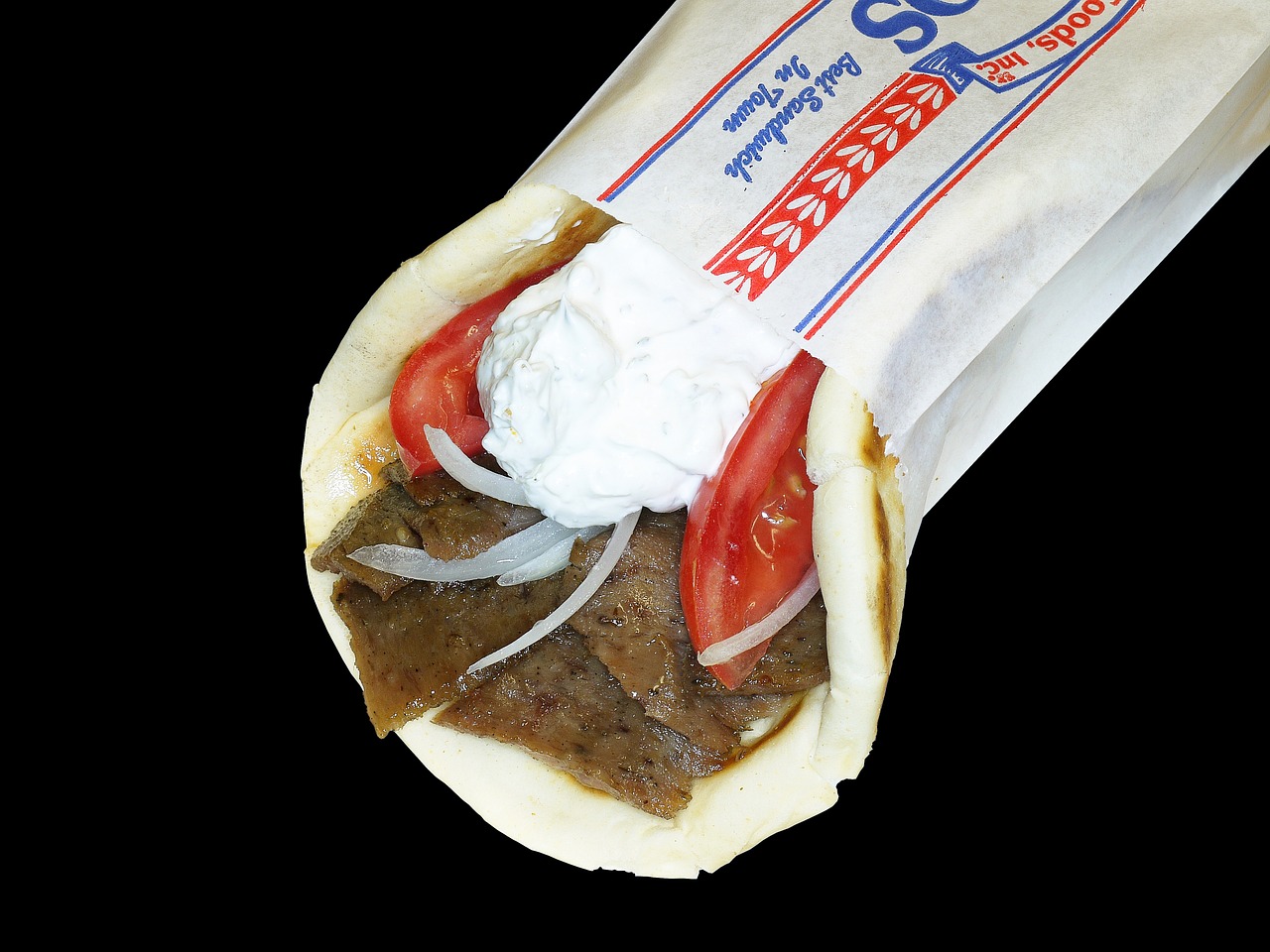 Ingredients in a Gyro Sandwich