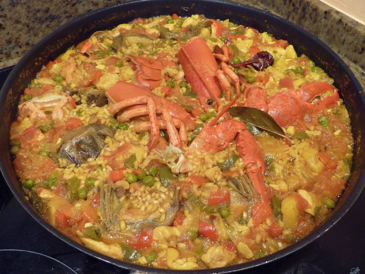 Receta de paella española